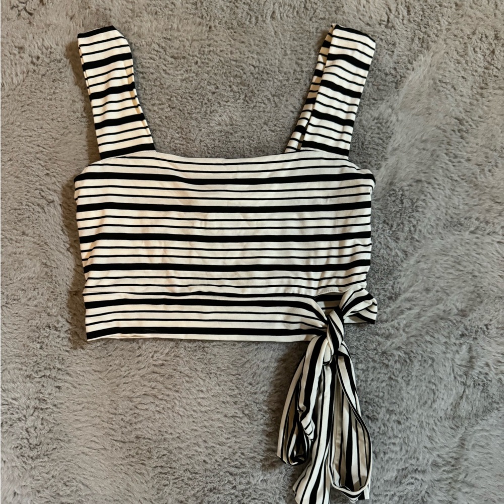 Striped crop top